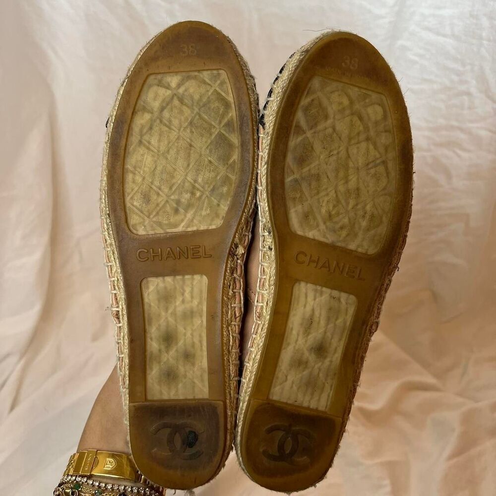 Chanel Women's Pink and Black Ballet-shoes - Picture 4 of 4